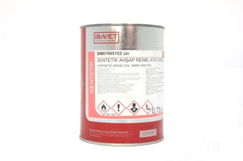 İBAVET- Synthetic Wood colorant dark Oak 5153 (0.75Lt)