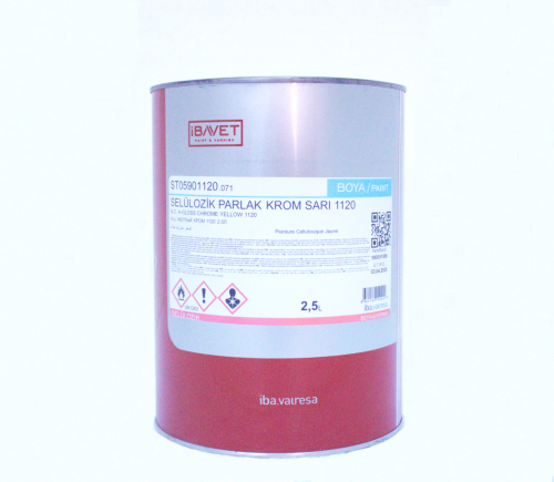 İBAVET- Cellulosic Paint Bright Chrome Yellow 1120 ( 2.5 L)