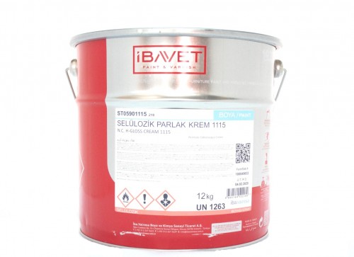 İBAVET- Cellulosic Paint Glossy Cream 1115 (12 kq)