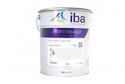 Industrial Paint Semi Matte Black RAL 9005 20 kg