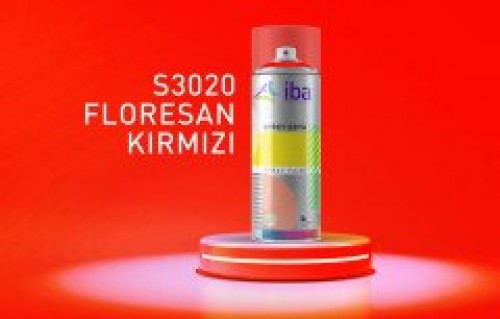 Spray Paint Fluorescent Red 400 ml S3020