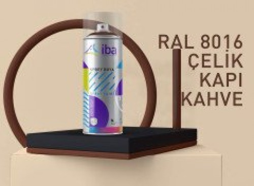 Spray Paint Steel Door Brown 400 ml R8016