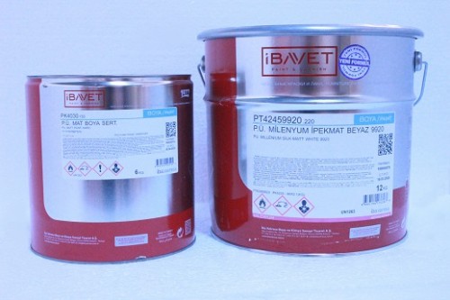 İBAVET- Polyurethane Millennium Silk Matte White Paint 9920 (Yellow)