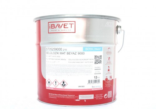 İBAVET- Cellulosic Matte White Paint (12 kg)