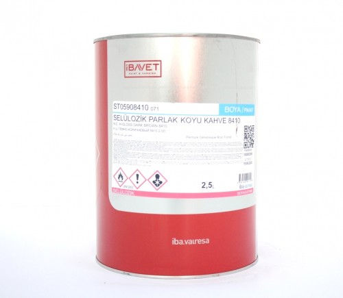İBAVET- Cellulosic Paint Glossy Dark Brown 8410 (2.5L)