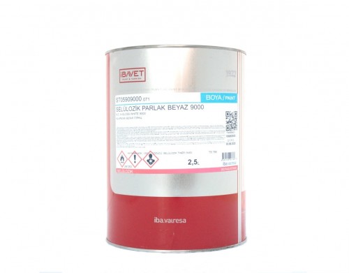 İBAVET- Cellulosic Paint Glossy White 9000 (2.5L)