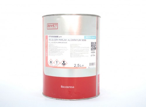 İBAVET- Cellulosic Paint Glossy Aluminum 9006 (2.5 L)