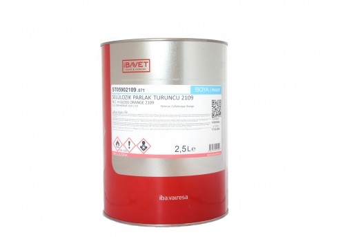 İBAVET- Cellulosic Paint Bright Orange 2109 (2.5 L)