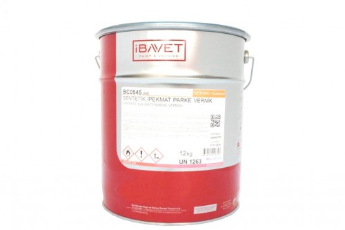 İBAVET- Synthetic silk matt parquet Varnish (12 Lt)