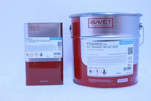 İBAVET- Polyurethane Silk Matte White Paint 9000 (12 + 3)
