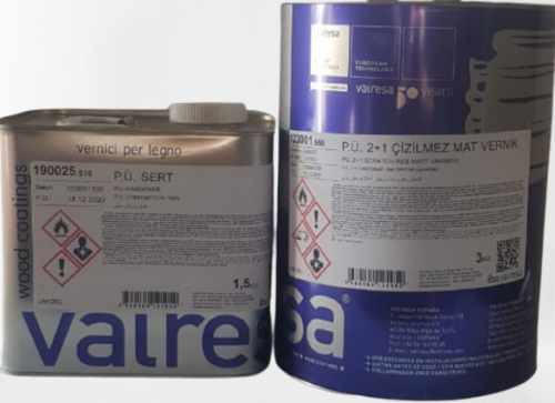 VALRESA- Polyurethane Matt Varnish (Anti-Scratch) (3 + 1.5 kq)