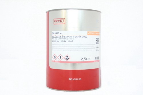 İBAVET- Cellulosic Silk Matt Varnish 0050 (2.5 Lt)