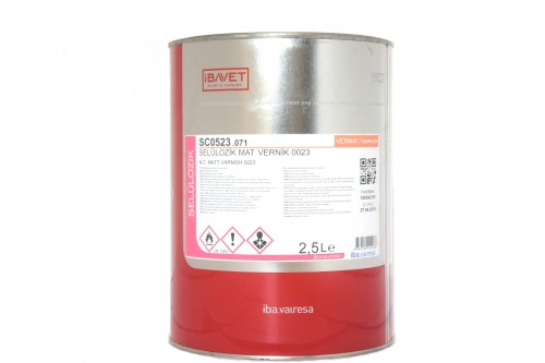 İBAVET- Cellulosic Matt Varnish 0023 (2.5 LT)