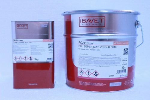 İBAVET- Polyurethane Super Mat Varnish 0010 (12 + 3)