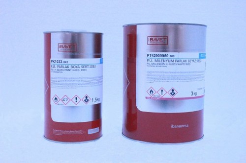 İBAVET- Polyurethane Millennium Bright White Paint 9950 (Yellow) (3 + 1.5)