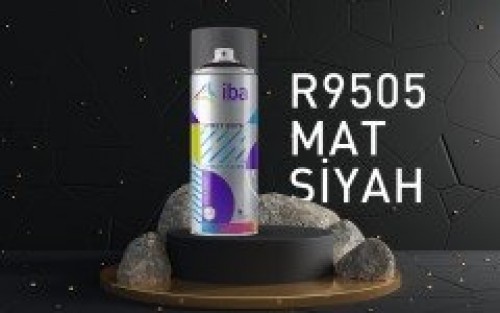 Spray paint Matt Black 400 ml - R9505