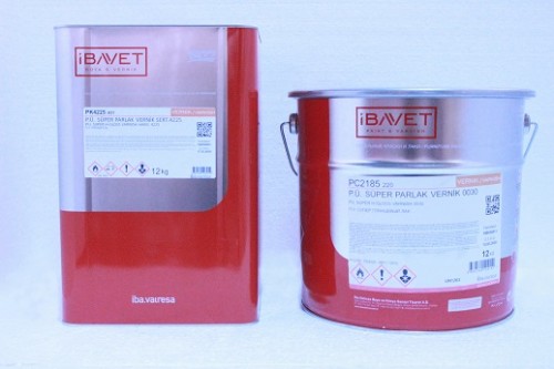 İBAVET- Polyurethane Super Shiny Varnish (12 + 12)